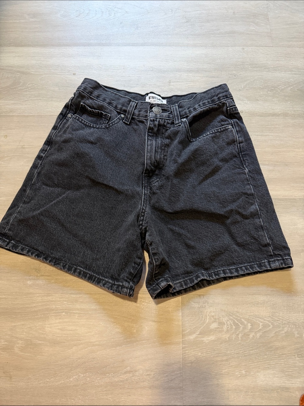 RSQ black  Denim Jean Shorts super high-rise Mom size 27
